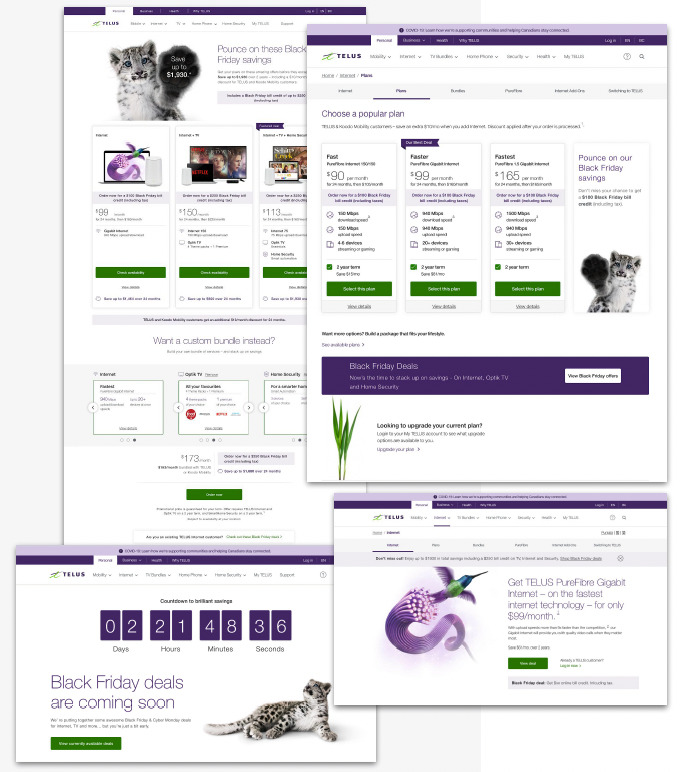 TELUS Black Friday.Cyber Monday Campaign